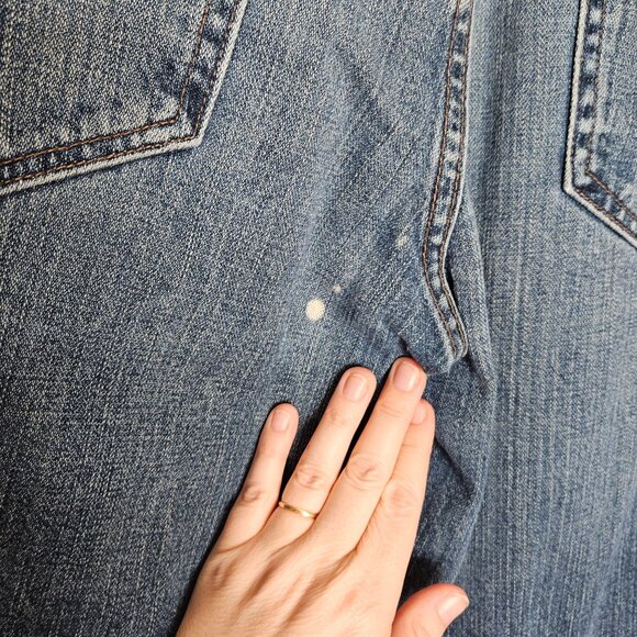 Mens Banana Republic Straight Fit Blue Denim Jeans Size 30x32 Classic Cotton‎ - Picture 5 of 9